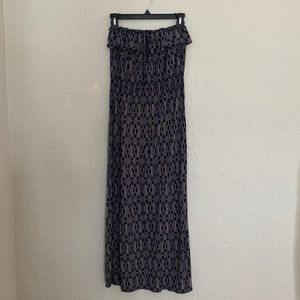 Strapless Blouson Maxi